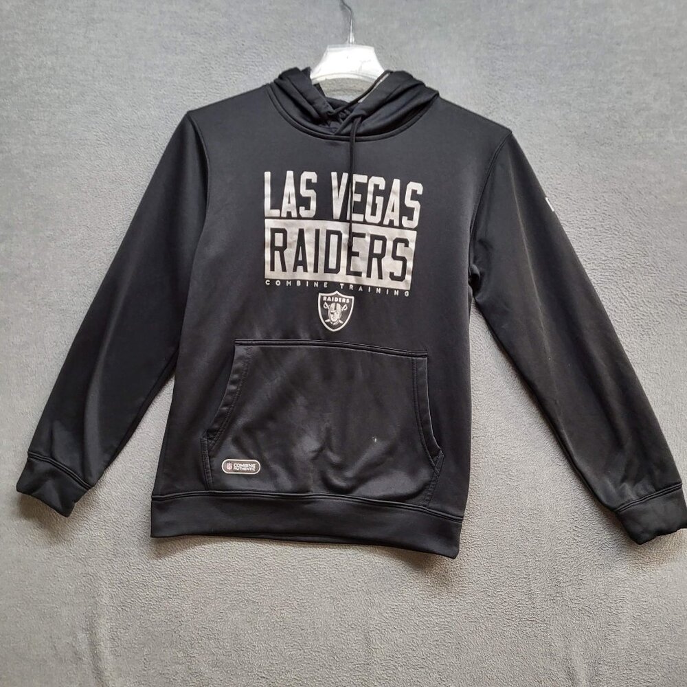 Las Vegas Men Hoodie Small‎ Black New Ear Logo Combine Training Pullover